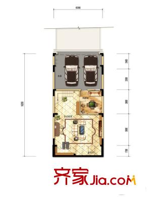 中海?溫莎平方米園四/六聯(lián)排 B#棟 弗朗斯堡戶型 -1層 7室2廳4衛(wèi)2廚