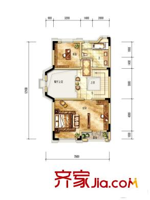 中海?溫莎平方米園四/六聯(lián)排 A#棟 威爾士郡戶型 3層 7室2廳4衛(wèi)2廚