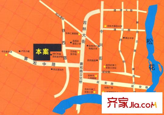 鴻博頤景花園交通圖