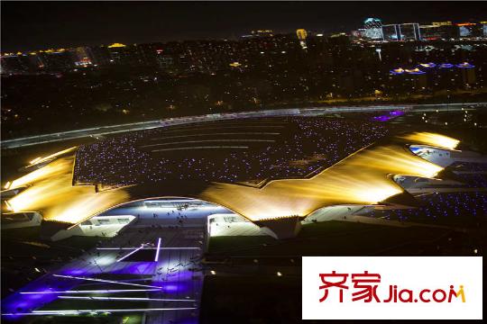 中海國(guó)際社區(qū)吉林市大劇院夜景圖（2015-9-25）