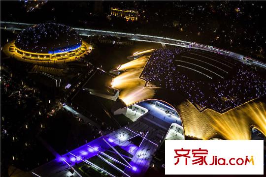 中海國(guó)際社區(qū)吉林市大劇院夜景圖（2015-9-25）