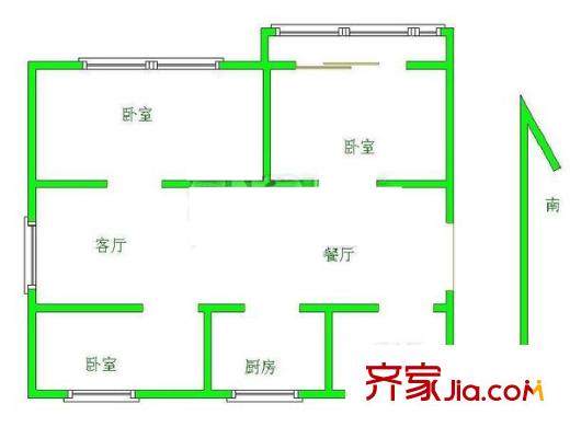 新乐苑小区 3室 户型图