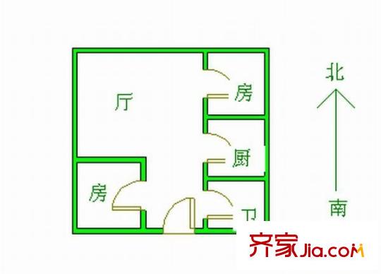勤新小区户型图3室 户型图 3室1厅1卫1厨