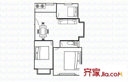 薛家弄新村 户型图