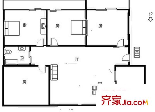 怡鑫花园 5室 户型图