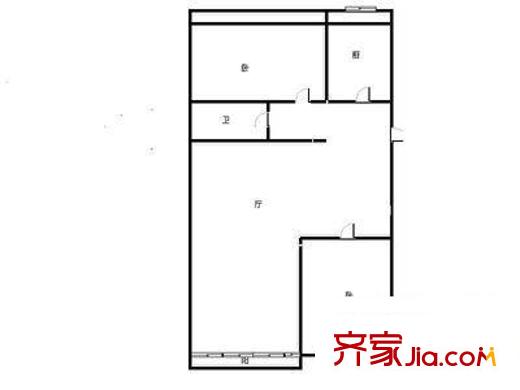 怡鑫花园 2室 户型图
