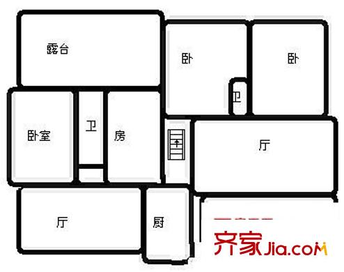 怡鑫花园 5室 户型图