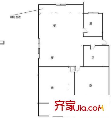 北京西路建工集团宿舍户型图北京西路建工集团 2室 户型图 2室2厅1卫1厨