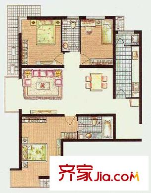 盛世东方商贸城 2室 户型图