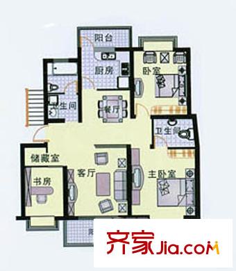 盛世东方商贸城 2室 户型图