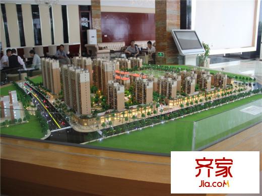 东投阳光城项目售楼处沙盘(摄于2014-06-30)