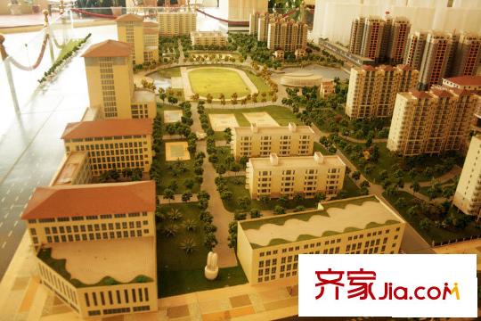 聚仁万象都会南昌现代外国语学校规划沙盘照