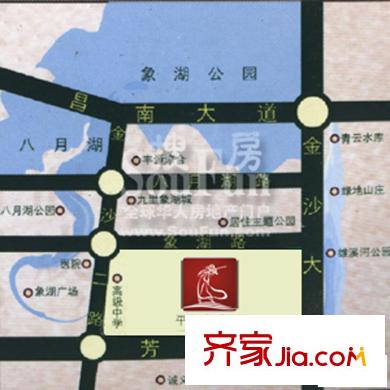 聚仁万象都会交通图