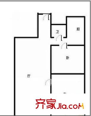 十字街住宅楼户型图十字街 2室 户型图 2室1厅1卫1厨