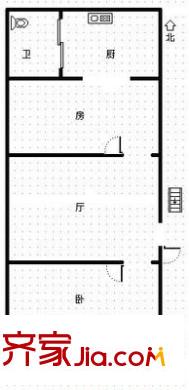 十字街住宅楼户型图十字街 2室 户型图 2室1厅1卫1厨