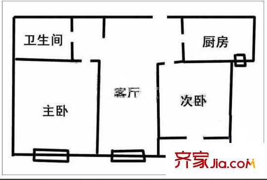 时代广场 2室 图