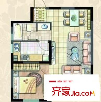 抚生路住宅楼户型图抚生路 2室 户型图 2室1厅1卫1厨