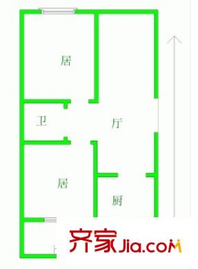金辉家园 2室 户型图