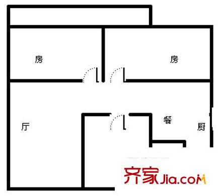 文教路建设厅宿舍 3室 户型图