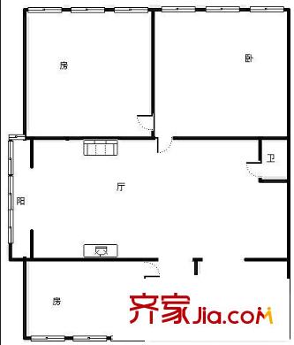 江铃桃花住宅小区 3室 户型图