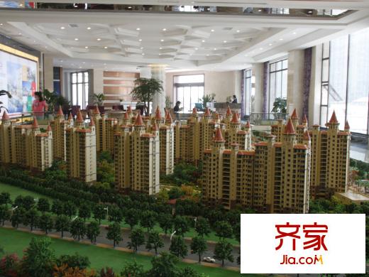 朗贤奥特莱斯小镇沙盘图全景