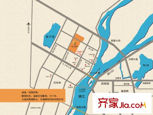 商城凤凰印象区位示意图