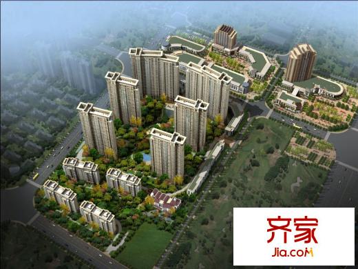 商城凤凰印象鸟瞰图(2011-12-21)