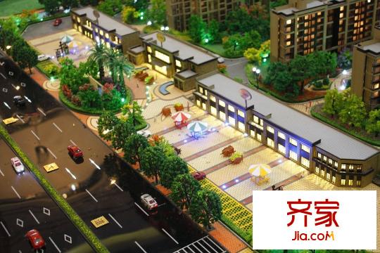 保利心语花园小区沙盘商业街区(2015-12)