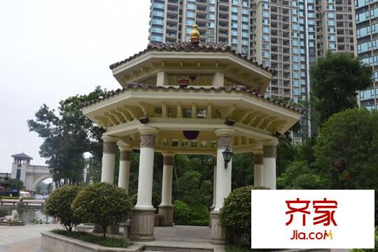 南昌恒大名都实景图小区园林亭子实景(2015-3)