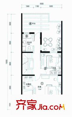 南昌市公交总公司宿舍户型图南昌公交总公司宿舍 2室 户型图 2室2厅
