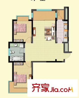 南京路轻工业学校户型图南京东路轻工业学校宿舍 2室 户型图 2室1厅1卫1厨