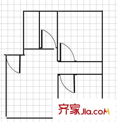南京路轻工业学校户型图南京东路轻工业学校宿舍 2室 户型图 2室2厅1卫1厨