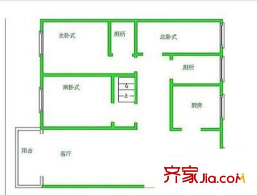 佑营街 1室 户型图