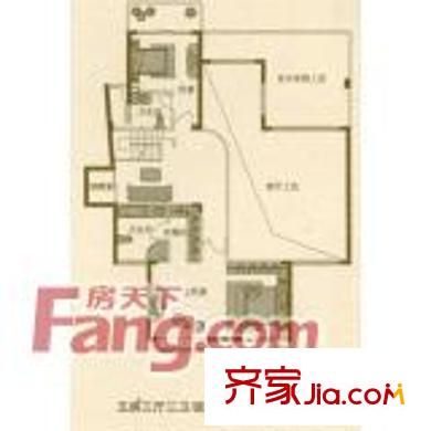 城市经典户型图户型图2 2室2厅2卫1厨