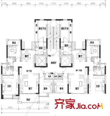 恒大名都 户型图