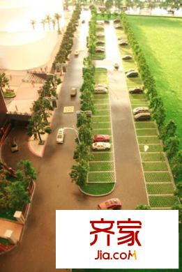 领秀公馆实景图小区规划的地上停车场(2009-12-22)