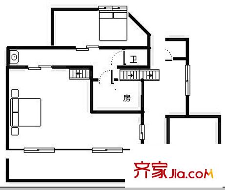 美羅江畔 2室 戶(hù)型圖