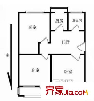 硬質(zhì)合金廠宿舍 戶型圖