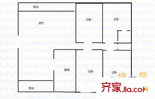 豐和花園 戶型圖