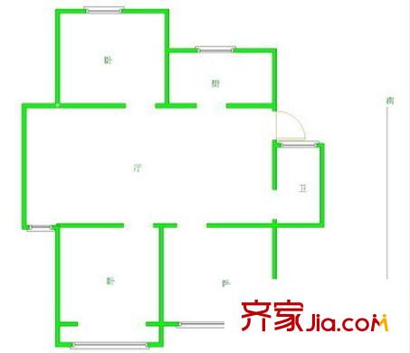 贤士翠园 3室 户型图