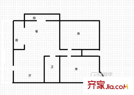 金濤御景花園 2室 戶型圖