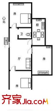 惠民门住宅区 3室 户型图