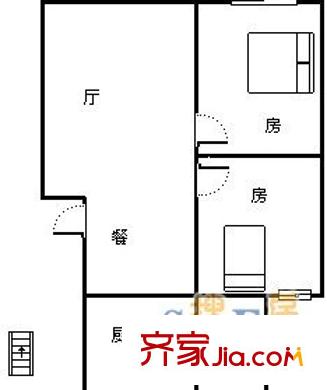 金盘路水利厅宿舍户型图金盘路省水利厅宿舍 2室 户型图 2室1厅1卫1厨