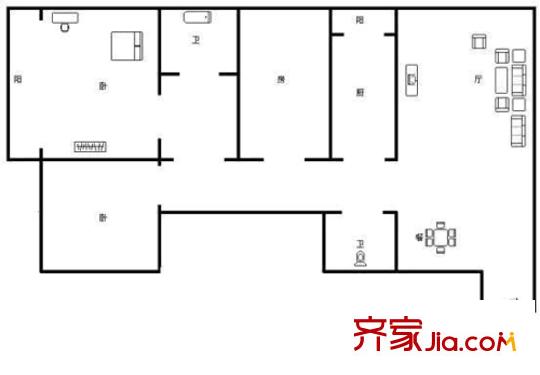 香澄苑戶型圖69206a376e417dcac4365333857f_500x500 4室2廳2衛(wèi)1廚