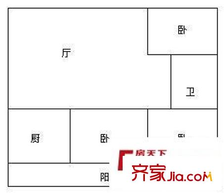 江山花園 3室 戶型圖