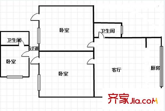 师大南路小区 户型图
