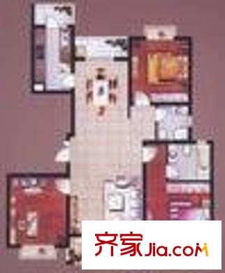 現(xiàn)代銘園 2室 戶型圖