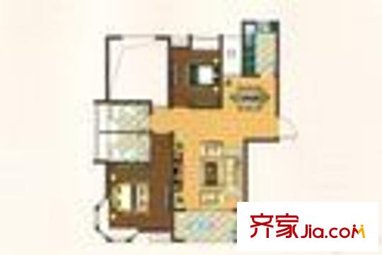 幸福時光五期戶型圖124x82 () 