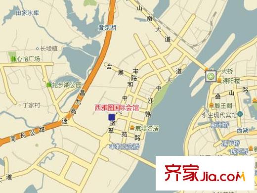 西雅圖國際會館交通圖