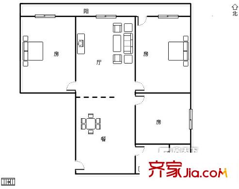 环湖路 3室 户型图